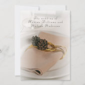 Romantic Modern Wedding Invitation Kaart (Voorkant)