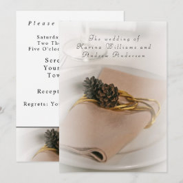 Romantic Modern Wedding Invitation Kaart
