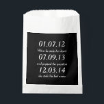 Romantic Moments Personalized Dates Custom Wedding Bedankzakje<br><div class="desc">Romantic Moments Personalized Dates Custom Wedding</div>