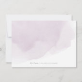 Romantic Moody plum calligrafie bruiloft Kaart (Achterkant)