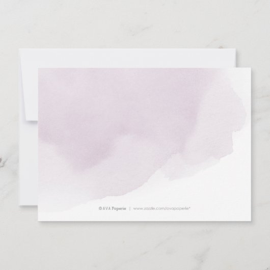 Romantic Moody plum calligrafie bruiloft Kaart (Achterkant)
