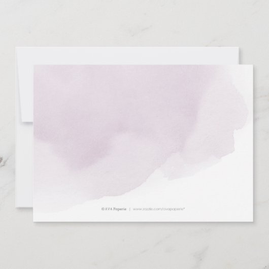 Romantic Moody plum kalligrafie bespaart de datum Save The Date (Achterkant)