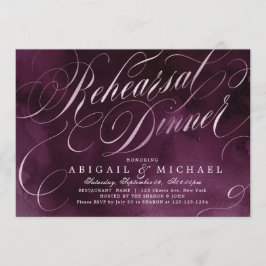 Romantic Moody plum kalligraphy reheardiner Kaart