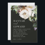 Romantic moody rustic classy dark winter bruiloft<br><div class="desc">Moderne rustische,  donkere winterbruiloft hand schilderde scripttekst. Verbluffende klassieke moderne suite. Ideal met het thema lente,  zomer,  herfst,  herfst of winterbruiloft.</div>