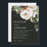 Romantic moody rustic classy dark winter bruiloft<br><div class="desc">Moderne rustische,  donkere winterbruiloft hand schilderde scripttekst. Verbluffende klassieke moderne suite. Ideal met het thema lente,  zomer,  herfst,  herfst of winterbruiloft.</div>