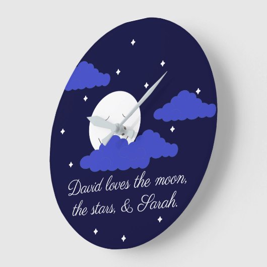 Romantic Moon met sterren Grote Klok (Hoek)