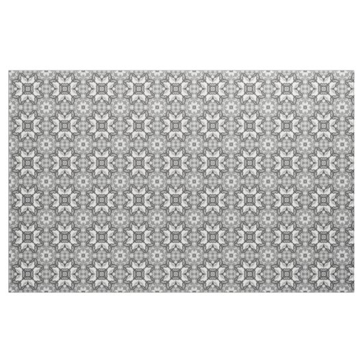 Romantic Moroccan Abstract Floral Tile Pattern Stof (Fat Quarter)