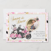 Romantic Motorcycle Save the Date (Voorkant)