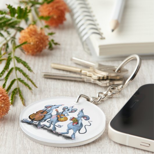 Romantic Mouse Band Sleutelhanger Gift Fun (Voorkant Rechts)