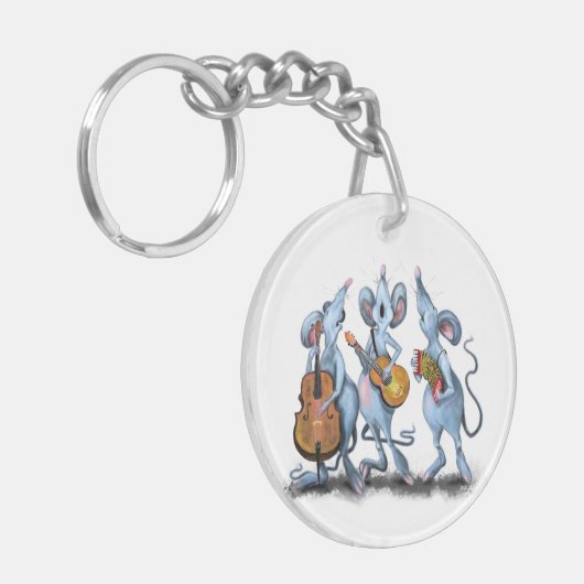 Romantic Mouse Band Sleutelhanger Gift Fun (Voorkant Links)