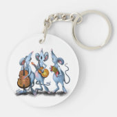 Romantic Mouse Band Sleutelhanger Gift Fun (Achterkant)