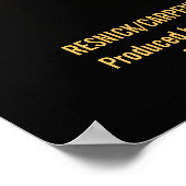 Romantic Movie Poster Wedding Photo Template (Hoek)