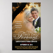 Romantic Movie Poster Wedding Photo Template (Voorkant)