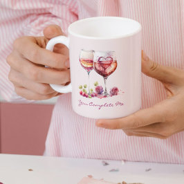 Romantic Mug – You Complete Me Quote Koffiemok