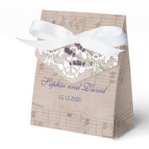Romantic Music Sheet Lavender Weddenschap Aangepas