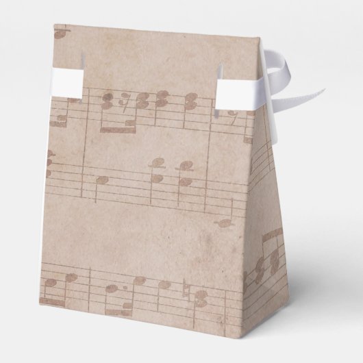 Romantic Music Sheet Lavender Weddenschap Aangepas Bedankdoosjes (Achterkant)