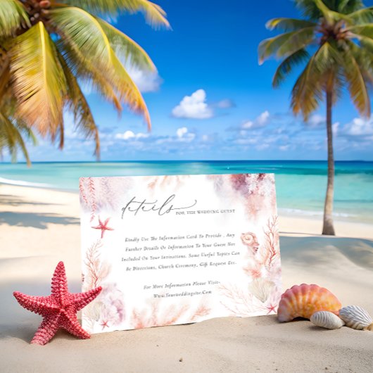 Romantic Nautical Wedding Enclosure Kaart