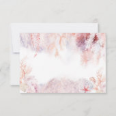 Romantic Nautical Wedding Meal Choice RSVP-kaart RSVP Kaartje (Achterkant)