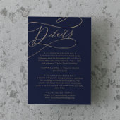 Romantic Navy Calligraphy — Enclosure Kaart