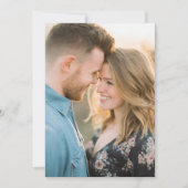 Romantic Navy Floral Photo Kaart (Voorkant)