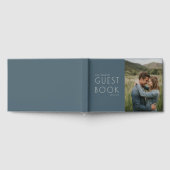 Romantic Navy Minimalist Photo Gastenboek (Volledig)