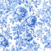Romantic Navy Roses Floral Toile Guest Book Gastenboek