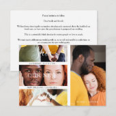 Romantic New Date Wedding Engaged 4 Photos Collage Save The Date (Voorkant / Achterkant)