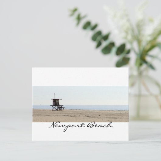 Romantic Newport Beach Briefkaart (Staand voorkant)