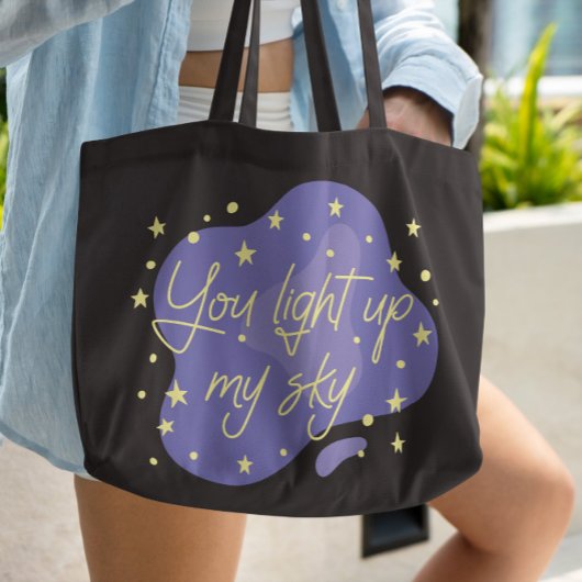 Romantic Night Sky Tote Bag