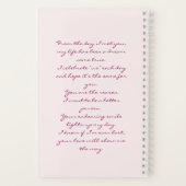 Romantic Notebook – You Complete Me Poem Notitieboek (Achterkant)