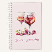 Romantic Notebook – You Complete Me Poem Notitieboek (Voorkant)