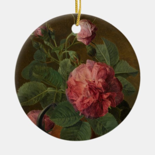 Romantic Old English Roses Keramisch Ornament (Voorkant)