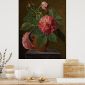 Romantic Old English Roses Poster (Keuken)