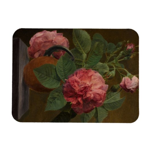 Romantic Old English Rozen Magneet (Horizontaal)