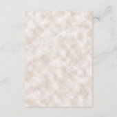 Romantic Oranje Rust Cream Autumn Floral - Gegeven Informatiekaartje (Achterkant)