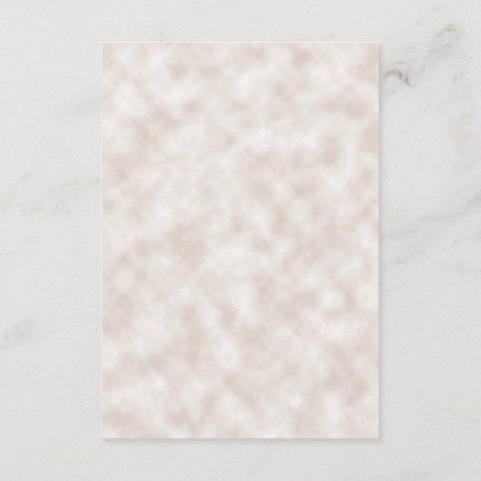 Romantic Oranje Rust Cream Autumn Floral - Gegeven Informatiekaartje (Achterkant)