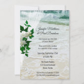 Romantic Orchid Floral Beach Weddenschap Kaart (Voorkant)