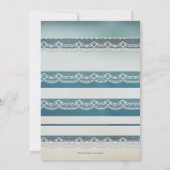 Romantic Orchid Floral Beach Weddenschap Kaart (Achterkant)