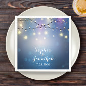 Romantic Outdoor Wedding Twinkle String Lights Servetten