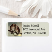  Romantic Owls Return Address Label (Insitu)