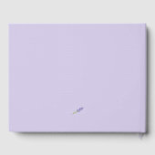 Romantic Paars Levander Foto bruiloft Gastenboek (Achterkant)