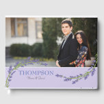 Romantic Paars Levander Foto bruiloft Gastenboek<br><div class="desc">Bericht me als je hulp nodig hebt of speciale verzoeken hebt.</div>