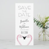 Romantic Palm Wedding Save the Date Invitation (Staand voorkant)