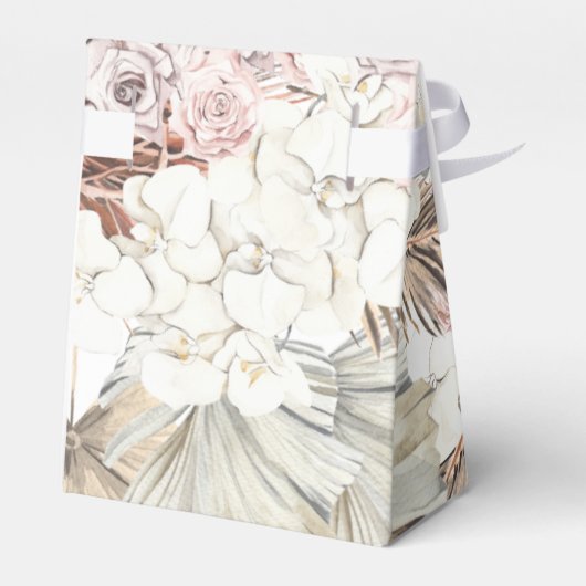  Romantic Pampas gedroogd gras Bedankdoosjes (Achterkant)