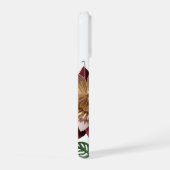 Romantic Paper Flower Phone Case – Pink & Maroon iPhone Hoesje (Rechterkant)