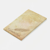  Romantic Parchment Quill Pen Speciaal Post-it® Notes (Schuin)