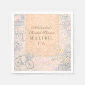 Romantic Paris Bridal Shower Servet (Voorkant)