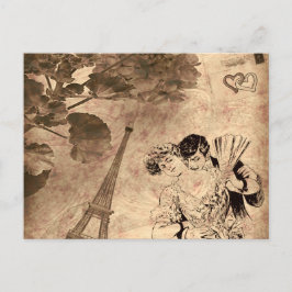 Romantic Paris  Briefkaart