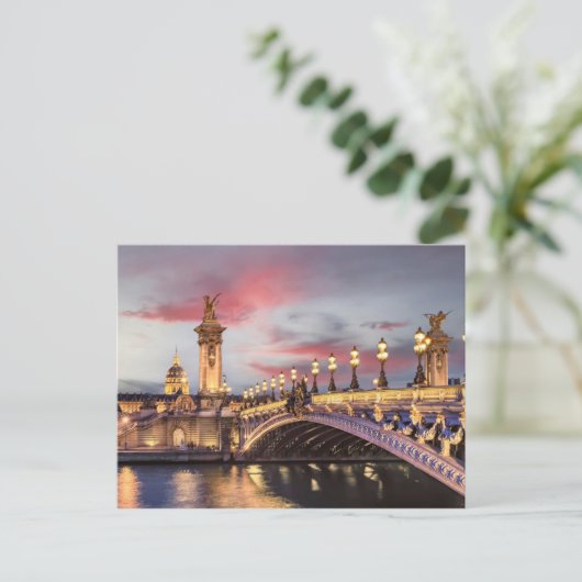 Romantic Paris Briefkaart (Staand voorkant)