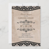 Romantic Paris Chic Bridal Shower Kaart (Voorkant)